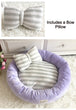 Load image into Gallery viewer, Soft Velvet Lounger Donut Calming Pet Bed - [sDonut Plush Pet Large, Small, Dog Cat Bed Fluffy Soft Warm Calming Bed Sleeping Kennel Nest 03 - 06hop_name]
