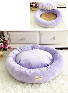 Soft Velvet Lounger Donut Calming Pet Bed - [sDonut Plush Pet Large, Small, Dog Cat Bed Fluffy Soft Warm Calming Bed Sleeping Kennel Nest 03 - 06hop_name]