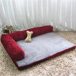 Load image into Gallery viewer, L shape Sofa Style Cushion Pet Bed - [sDonut Plush Pet Large, Small, Dog Cat Bed Fluffy Soft Warm Calming Bed Sleeping Kennel Nest 03 - 06hop_name]
