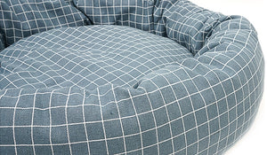 Round Cotton Pet Lounger Bed With Pillow - [sDonut Plush Pet Large, Small, Dog Cat Bed Fluffy Soft Warm Calming Bed Sleeping Kennel Nest 03 - 06hop_name]
