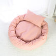 Load image into Gallery viewer, Round Cotton Pet Lounger Bed With Pillow - [sDonut Plush Pet Large, Small, Dog Cat Bed Fluffy Soft Warm Calming Bed Sleeping Kennel Nest 03 - 06hop_name]
