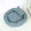 Load image into Gallery viewer, Round Cotton Pet Lounger Bed With Pillow - [sDonut Plush Pet Large, Small, Dog Cat Bed Fluffy Soft Warm Calming Bed Sleeping Kennel Nest 03 - 06hop_name]
