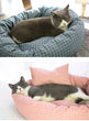 Load image into Gallery viewer, Round Cotton Pet Lounger Bed With Pillow - [sDonut Plush Pet Large, Small, Dog Cat Bed Fluffy Soft Warm Calming Bed Sleeping Kennel Nest 03 - 06hop_name]
