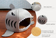 Load image into Gallery viewer, Shark Cave Style Pet Bed - [sDonut Plush Pet Large, Small, Dog Cat Bed Fluffy Soft Warm Calming Bed Sleeping Kennel Nest 03 - 06hop_name]
