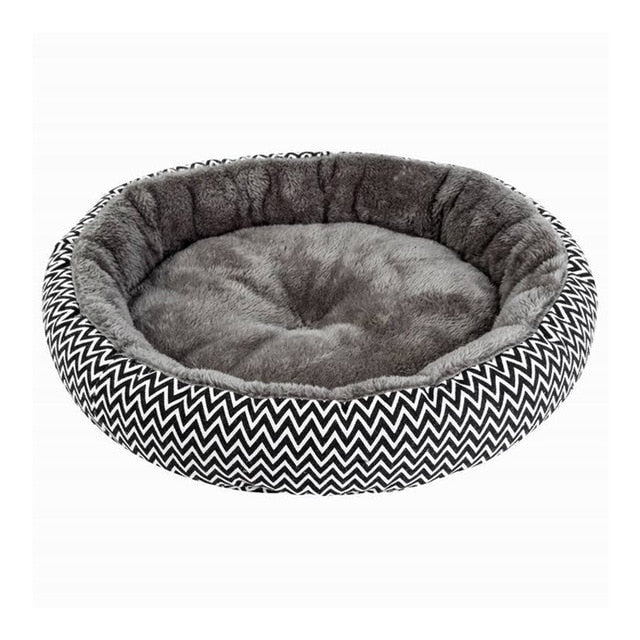 Round Cozy Pet Bed - [sDonut Plush Pet Large, Small, Dog Cat Bed Fluffy Soft Warm Calming Bed Sleeping Kennel Nest 03 - 06hop_name]