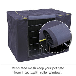 Large Outdoor Waterproof Dog Crate Cover - [sDonut Plush Pet Large, Small, Dog Cat Bed Fluffy Soft Warm Calming Bed Sleeping Kennel Nest 03 - 06hop_name]