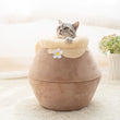 Load image into Gallery viewer, Honey Pot Pet Bed 3 in 1 Design - [sDonut Plush Pet Large, Small, Dog Cat Bed Fluffy Soft Warm Calming Bed Sleeping Kennel Nest 03 - 06hop_name]
