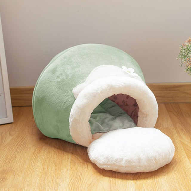 Honey Pot Pet Bed 3 in 1 Design - [sDonut Plush Pet Large, Small, Dog Cat Bed Fluffy Soft Warm Calming Bed Sleeping Kennel Nest 03 - 06hop_name]