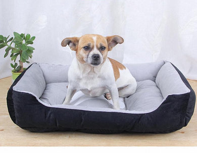 Machine Washable Bone Design Pet Bed - [sDonut Plush Pet Large, Small, Dog Cat Bed Fluffy Soft Warm Calming Bed Sleeping Kennel Nest 03 - 06hop_name]