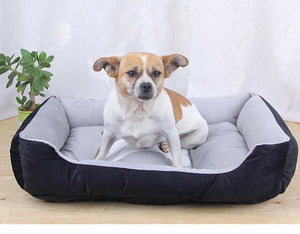 Machine Washable Bone Design Pet Bed - [sDonut Plush Pet Large, Small, Dog Cat Bed Fluffy Soft Warm Calming Bed Sleeping Kennel Nest 03 - 06hop_name]