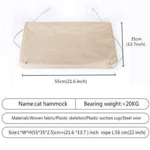 Window Mount Hanging Pet Hammock Bed - [sDonut Plush Pet Large, Small, Dog Cat Bed Fluffy Soft Warm Calming Bed Sleeping Kennel Nest 03 - 06hop_name]