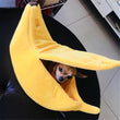 Load image into Gallery viewer, Banana Shape Pet Bed - [sDonut Plush Pet Large, Small, Dog Cat Bed Fluffy Soft Warm Calming Bed Sleeping Kennel Nest 03 - 06hop_name]
