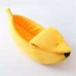 Load image into Gallery viewer, Banana Shape Pet Bed - [sDonut Plush Pet Large, Small, Dog Cat Bed Fluffy Soft Warm Calming Bed Sleeping Kennel Nest 03 - 06hop_name]
