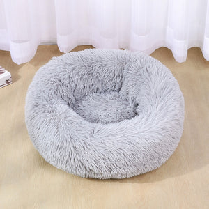 Super plush Round Pet Bed - [sDonut Plush Pet Large, Small, Dog Cat Bed Fluffy Soft Warm Calming Bed Sleeping Kennel Nest 03 - 06hop_name]