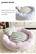 Load image into Gallery viewer, Soft Velvet Lounger Donut Calming Pet Bed - [sDonut Plush Pet Large, Small, Dog Cat Bed Fluffy Soft Warm Calming Bed Sleeping Kennel Nest 03 - 06hop_name]

