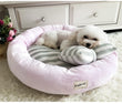 Load image into Gallery viewer, Soft Velvet Lounger Donut Calming Pet Bed - [sDonut Plush Pet Large, Small, Dog Cat Bed Fluffy Soft Warm Calming Bed Sleeping Kennel Nest 03 - 06hop_name]
